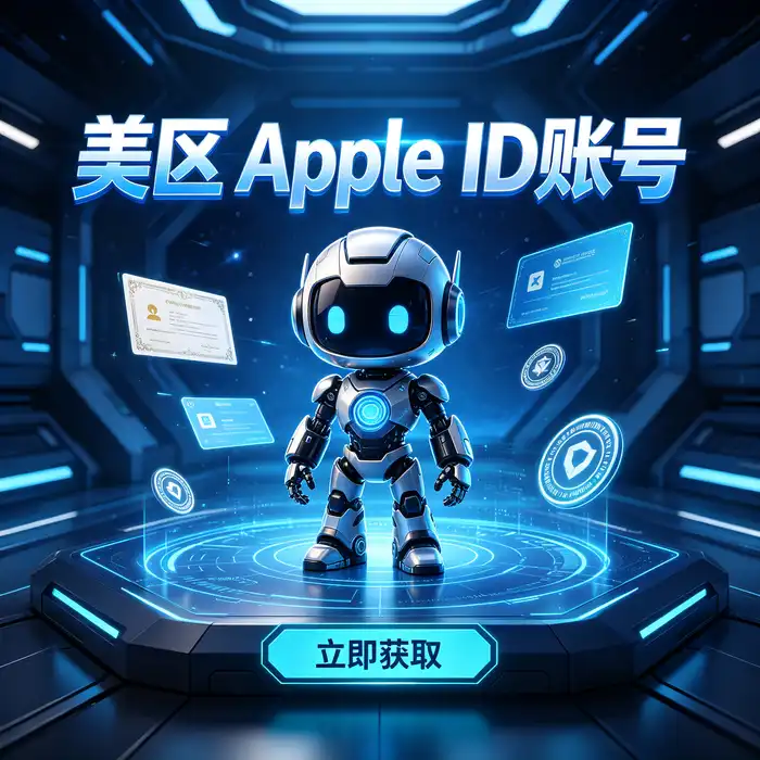 帮助用户比较海外 Apple ID 方案并作出知情选择的编辑风格图片
